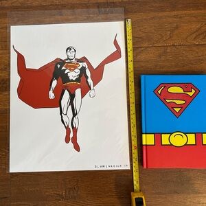 Superman Art Print & New Notebook